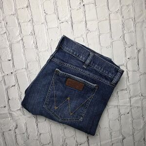 Wrangler Retro Men's 38X36 Boot Blue Denim Jeans